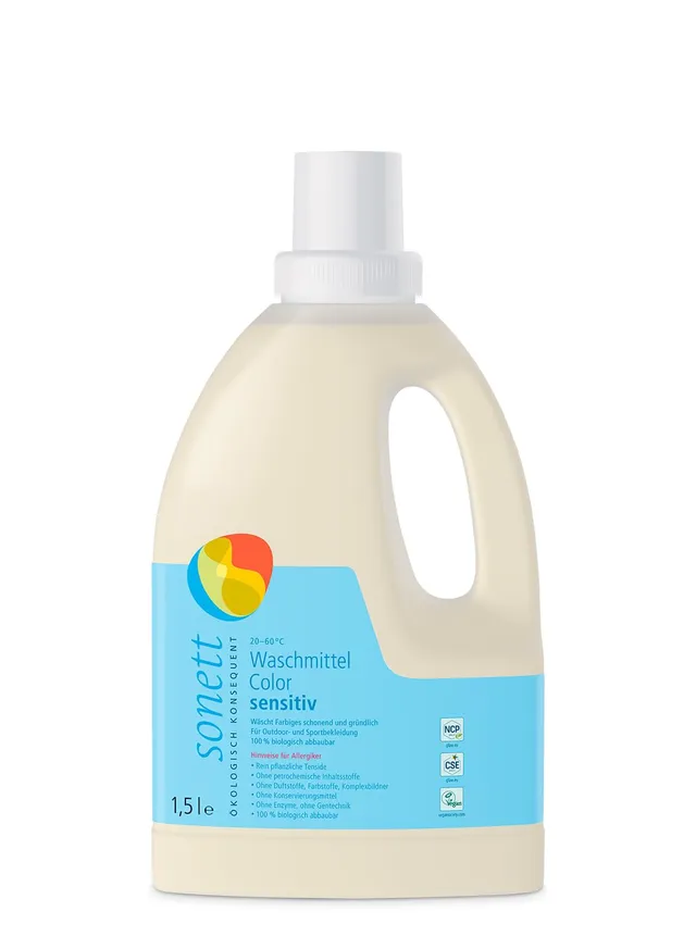 sonett-waschmittel-color-sensitiv-1-5-l-veganes-fl-ssigwaschmittel-f-r-farbige-u image 1