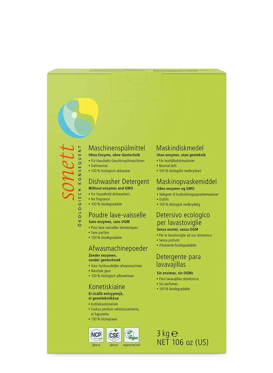 sonett-maschinensp-lmittel-3-kg-pulver-konzentrat-duftneutral-enzymfrei-100-biol image 1