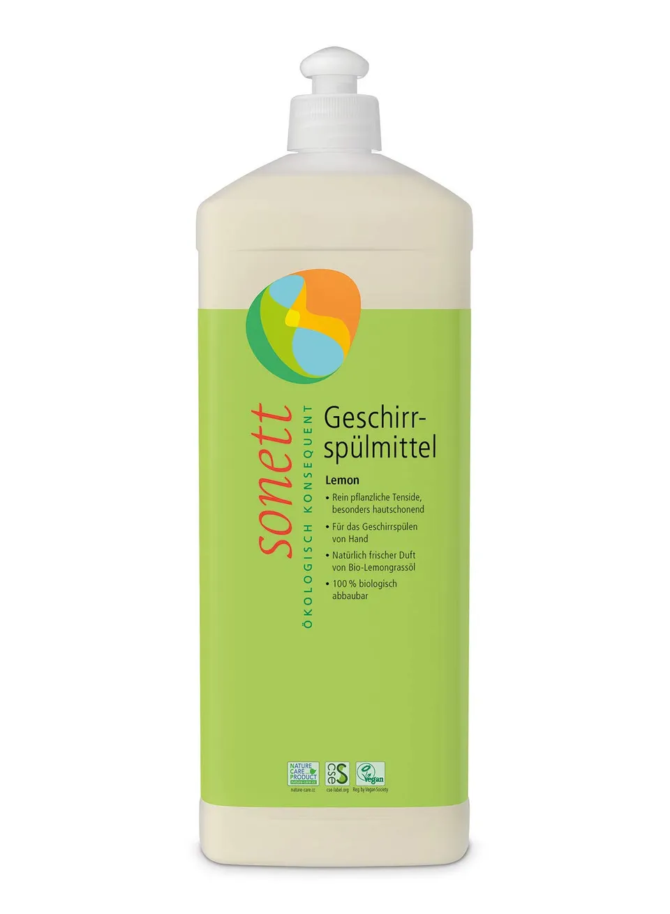 sonett-geschirrsp-lmittel-lemon-1-liter-nachf-llflasche-konzentriert-bio-lemongr image 1