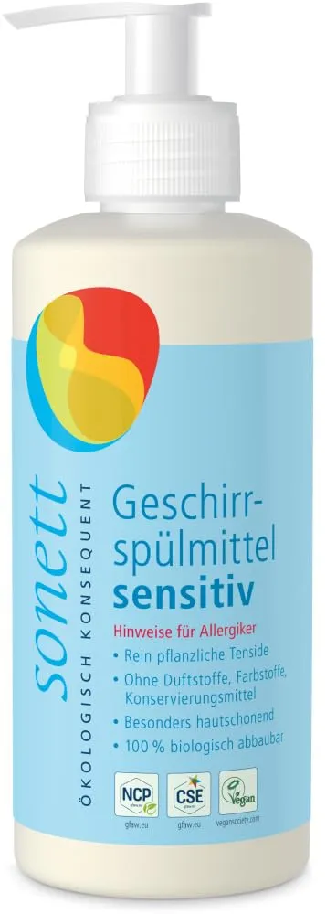 sonett-geschirrsp-lmittel-sensitiv-300-ml-konzentriertes-duftfreies-handsp-lmitt image 1