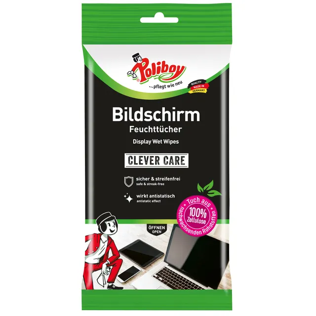 poliboy-bildschirm-feuchtt-cher-30-st-ck-displayreiniger-t-cher-mit-antistatik-e image 1