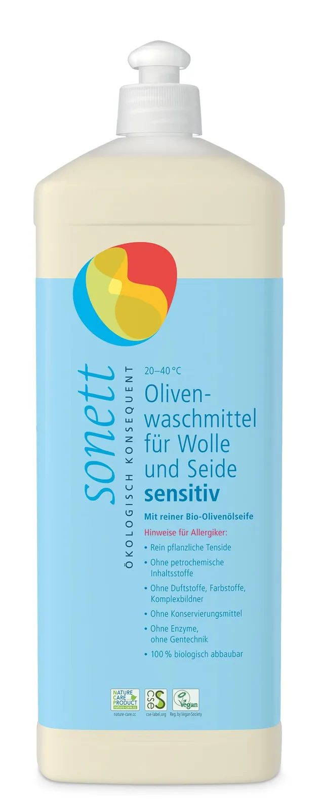 sonett-olivenwaschmittel-sensitiv-f-r-wolle-und-seide-1-liter-duftfreies-bio-fei image 1