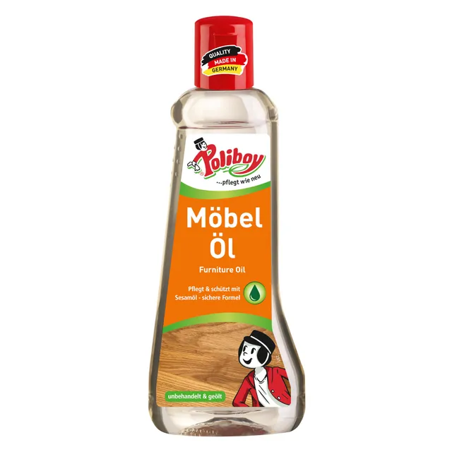 poliboy-m-bel-l-farbloses-holzpflege-l-mit-sesam-l-200-ml-made-in-germany image 1