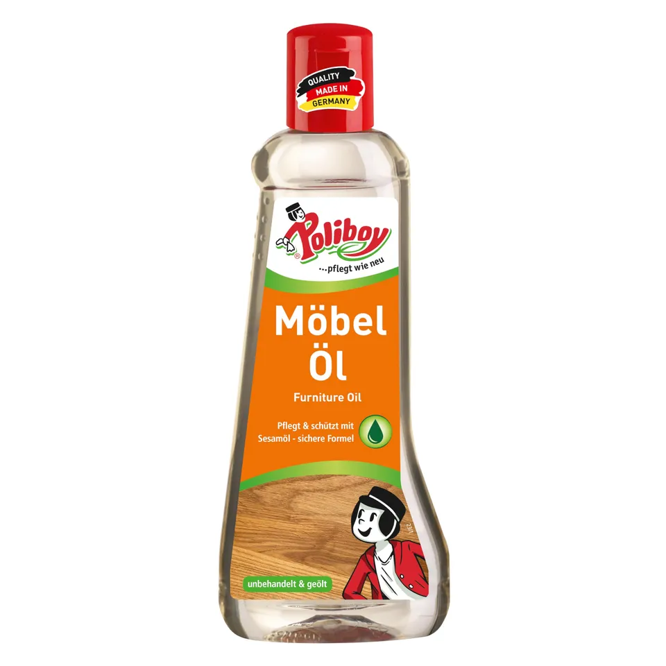 poliboy-m-bel-l-farbloses-holzpflege-l-mit-sesam-l-200-ml-made-in-germany image 1