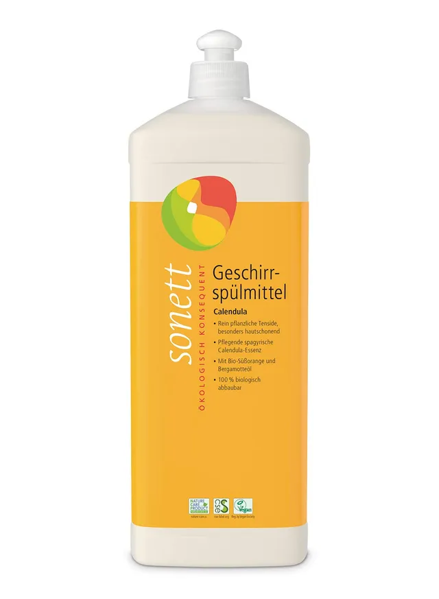 sonett-geschirrsp-lmittel-calendula-1-liter-hautschonendes-handsp-lmittel-mit-bi image 1