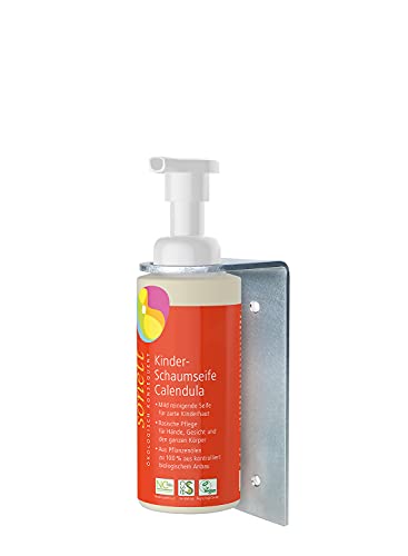 sonett-wandhalter-edelstahl-f-r-200-ml-schaumspender-kinderschaumseife-calendula image 2