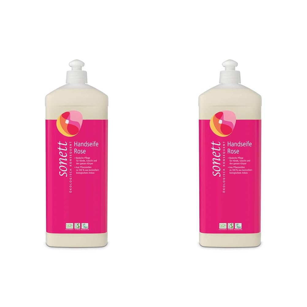 sonett-handseife-rose-300-ml-vegane-bio-fl-ssigseife-aus-kontrolliert-biologisch image 4