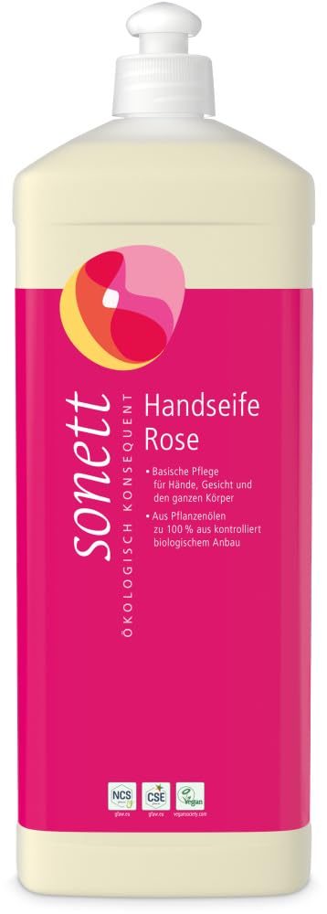 sonett-handseife-rose-300-ml-vegane-bio-fl-ssigseife-aus-kontrolliert-biologisch image 2