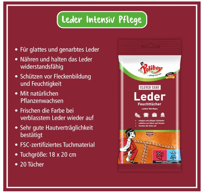 poliboy-leder-feuchtt-cher-2-x-20-t-cher-pfleget-cher-f-r-glattleder-an-m-beln-a image 6