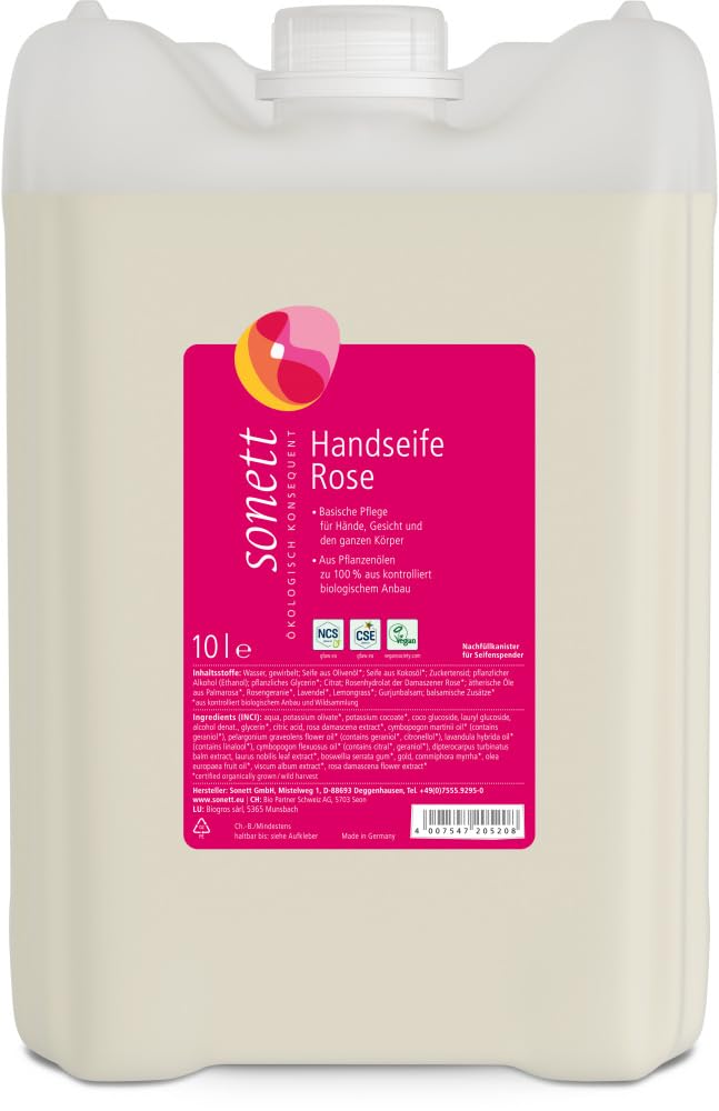 sonett-handseife-rose-300-ml-vegane-bio-fl-ssigseife-aus-kontrolliert-biologisch image 3