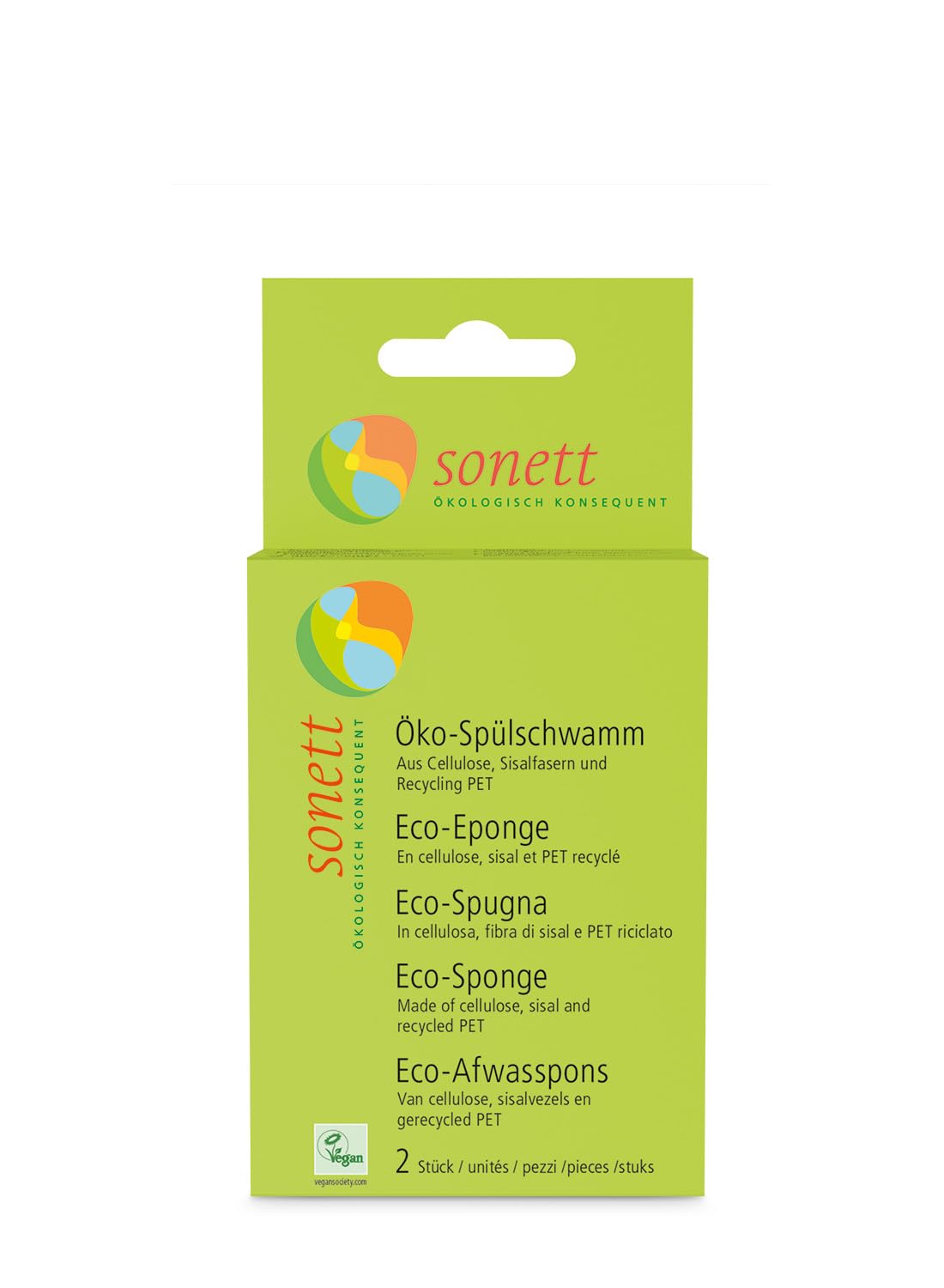 sonett-ko-reinigungsschwamm-2er-pack-veganer-sp-lschwamm-aus-cellulose-sisal-und image 2