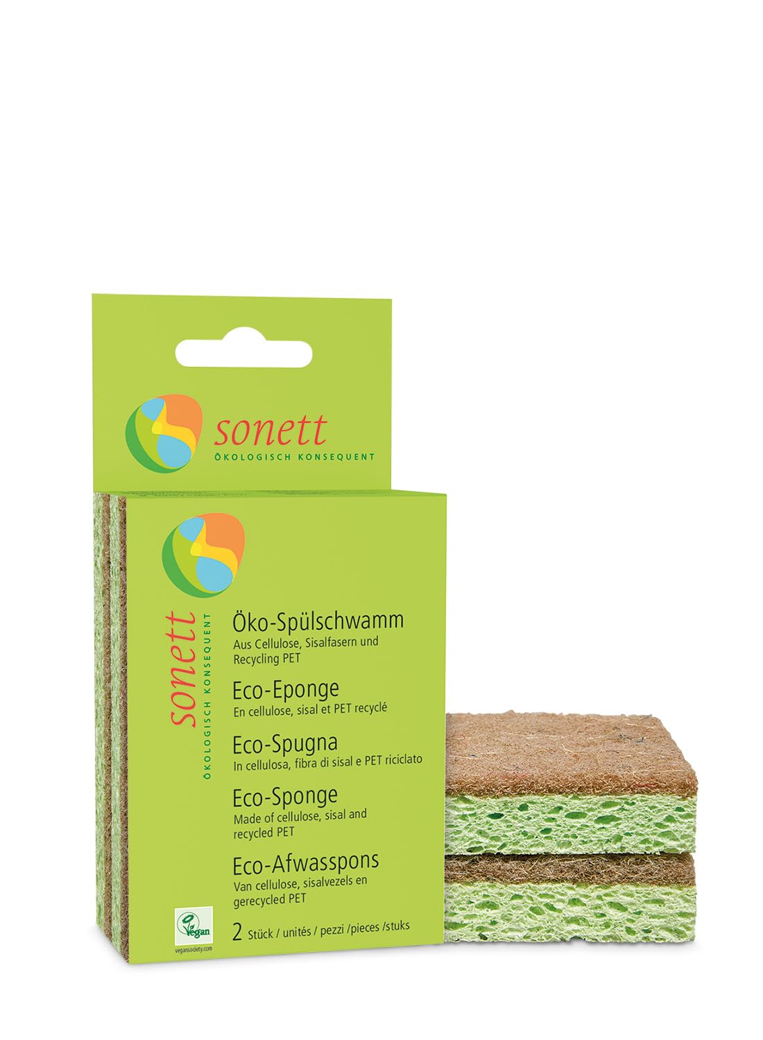 sonett-ko-reinigungsschwamm-2er-pack-veganer-sp-lschwamm-aus-cellulose-sisal-und image 1