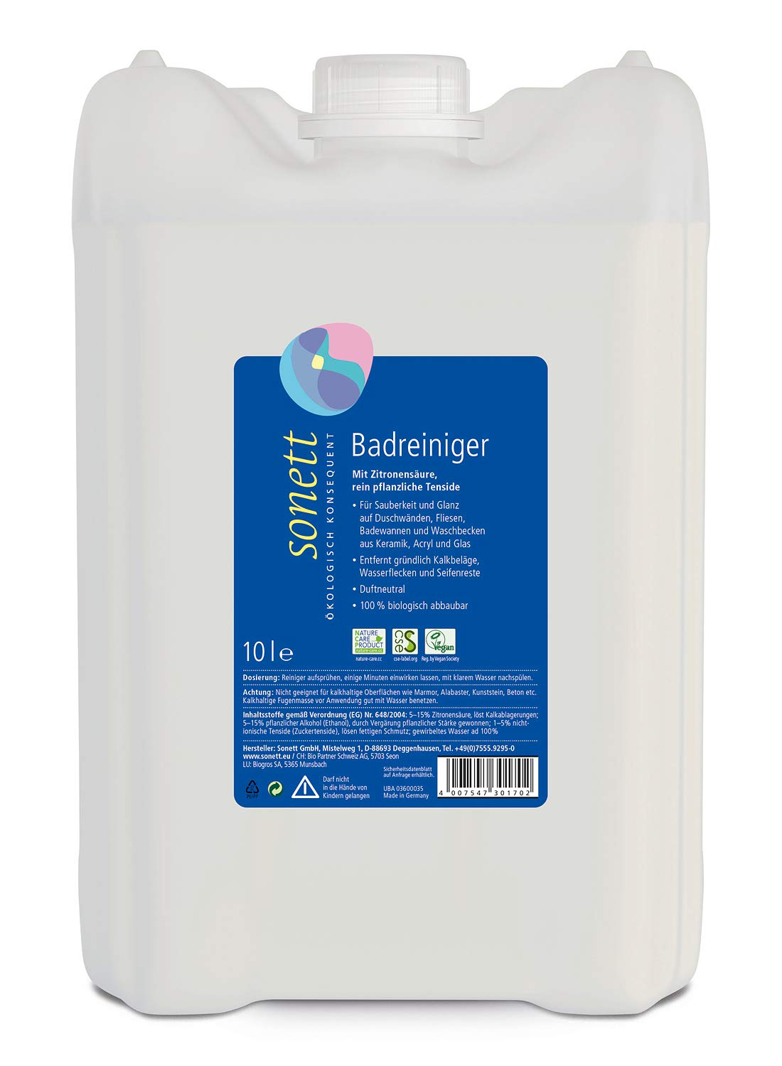 sonett-badreiniger-500-ml-bio-kalkreiniger-mit-zitronens-ure-duftneutral-f-r-fli image 3