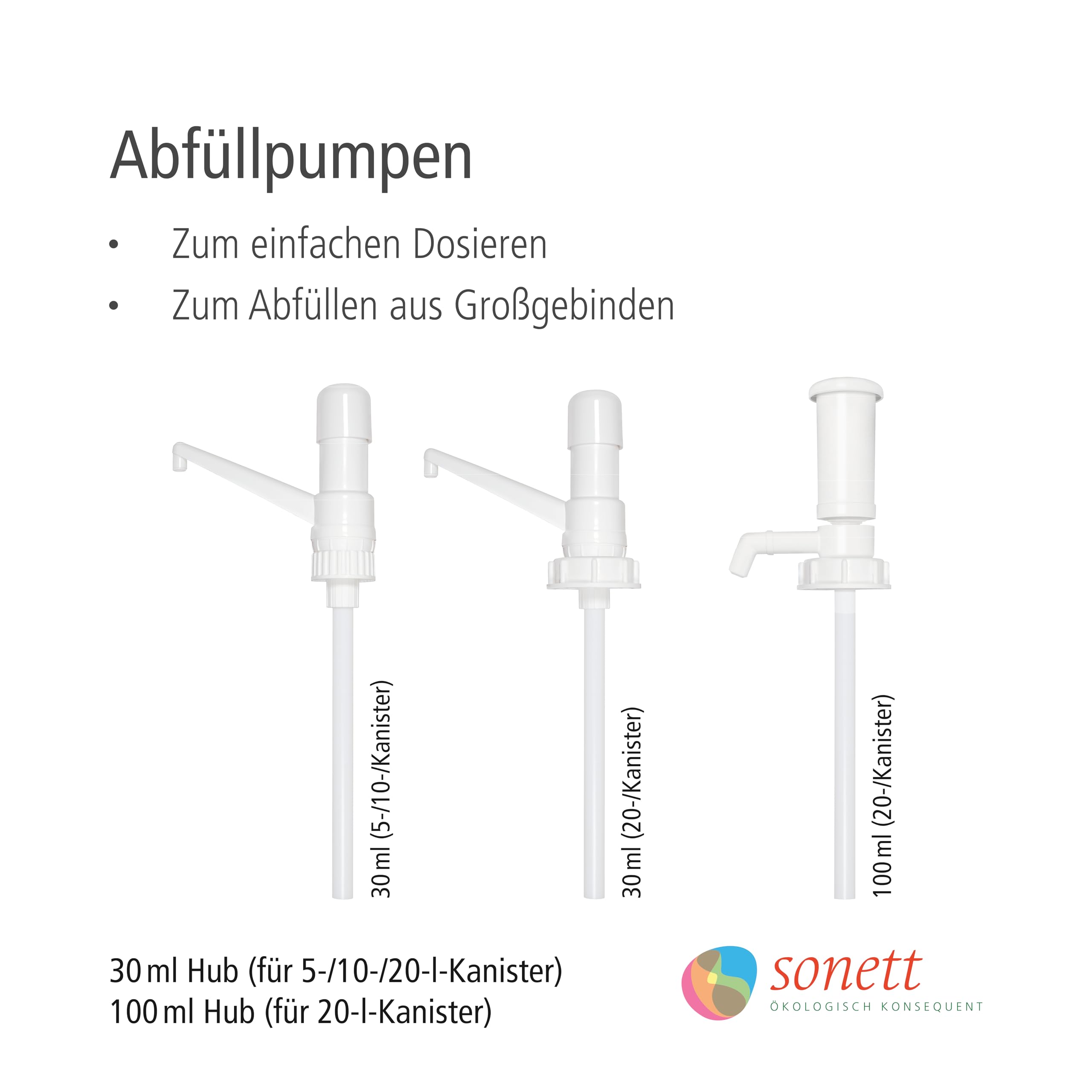 sonett-abf-llpumpe-f-r-5-l-10-l-kanister-hub-30-ml-praktischer-dosierhelfer image 2