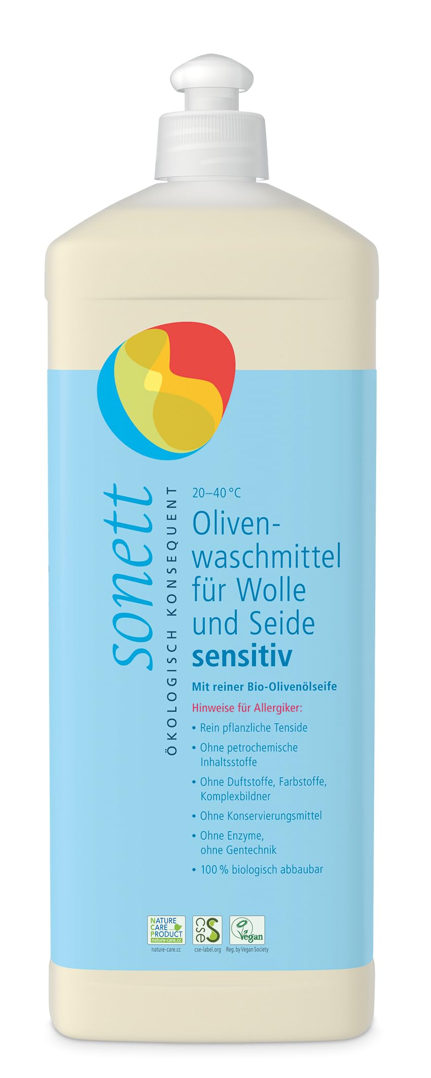 sonett-olivenwaschmittel-sensitiv-f-r-wolle-und-seide-1-liter-duftfreies-bio-fei image 1