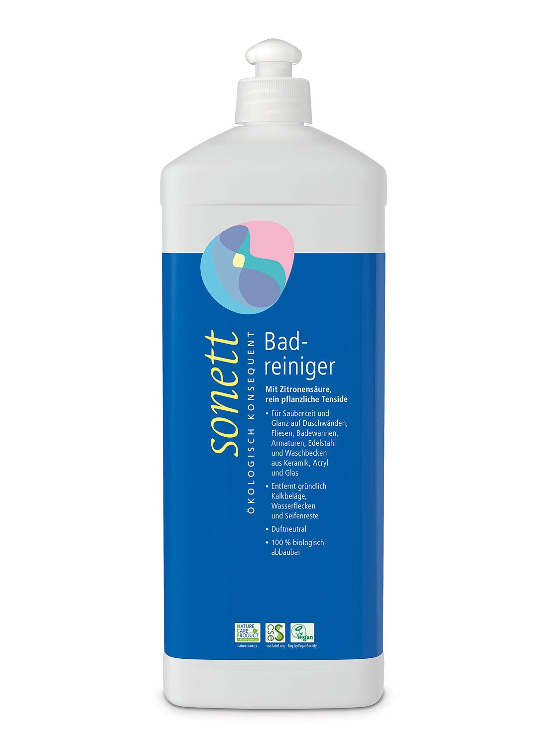 sonett-badreiniger-500-ml-bio-kalkreiniger-mit-zitronens-ure-duftneutral-f-r-fli image 2