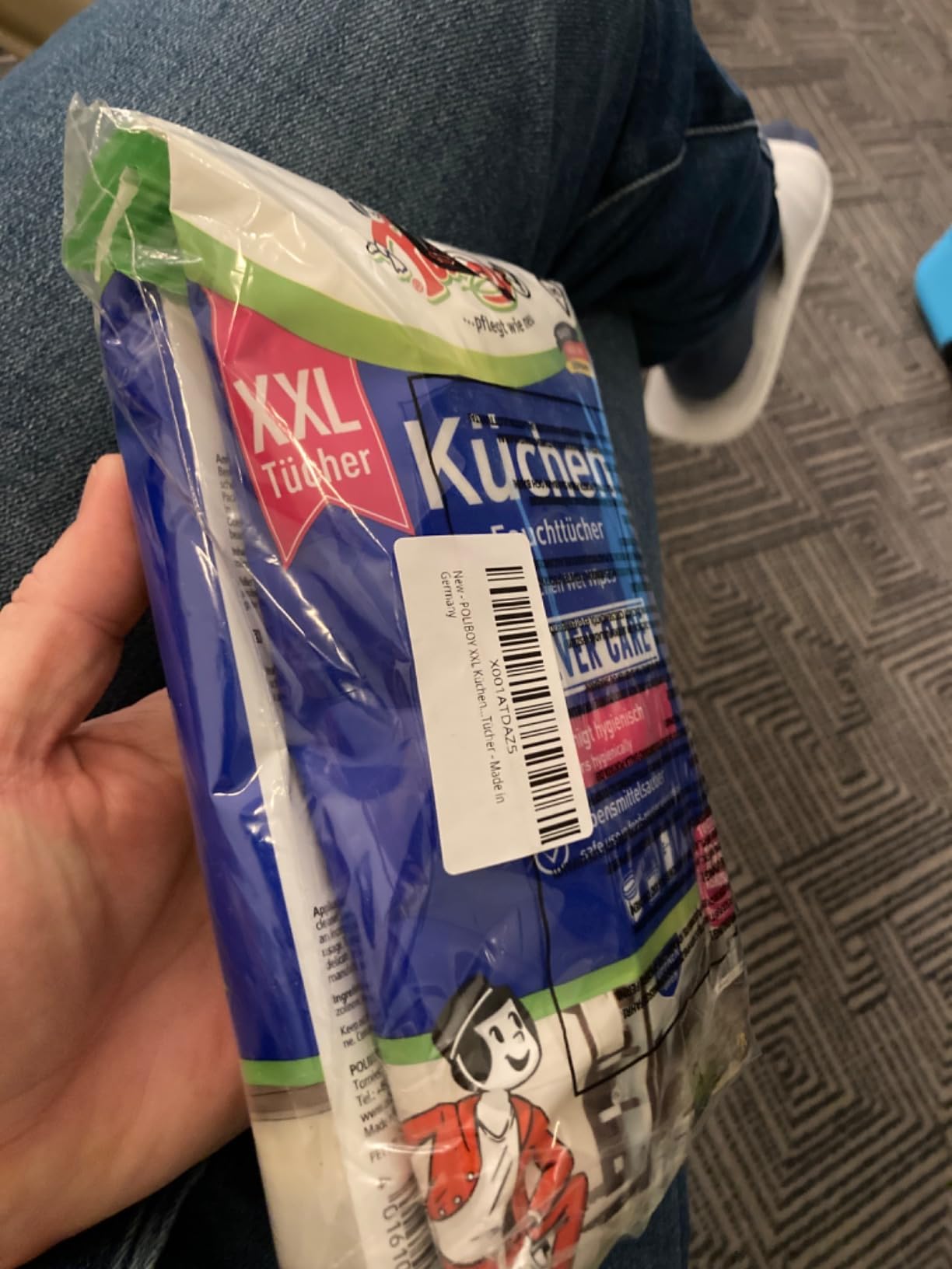 Gute Pflege, Tücher etwas trocken im letzten Pack