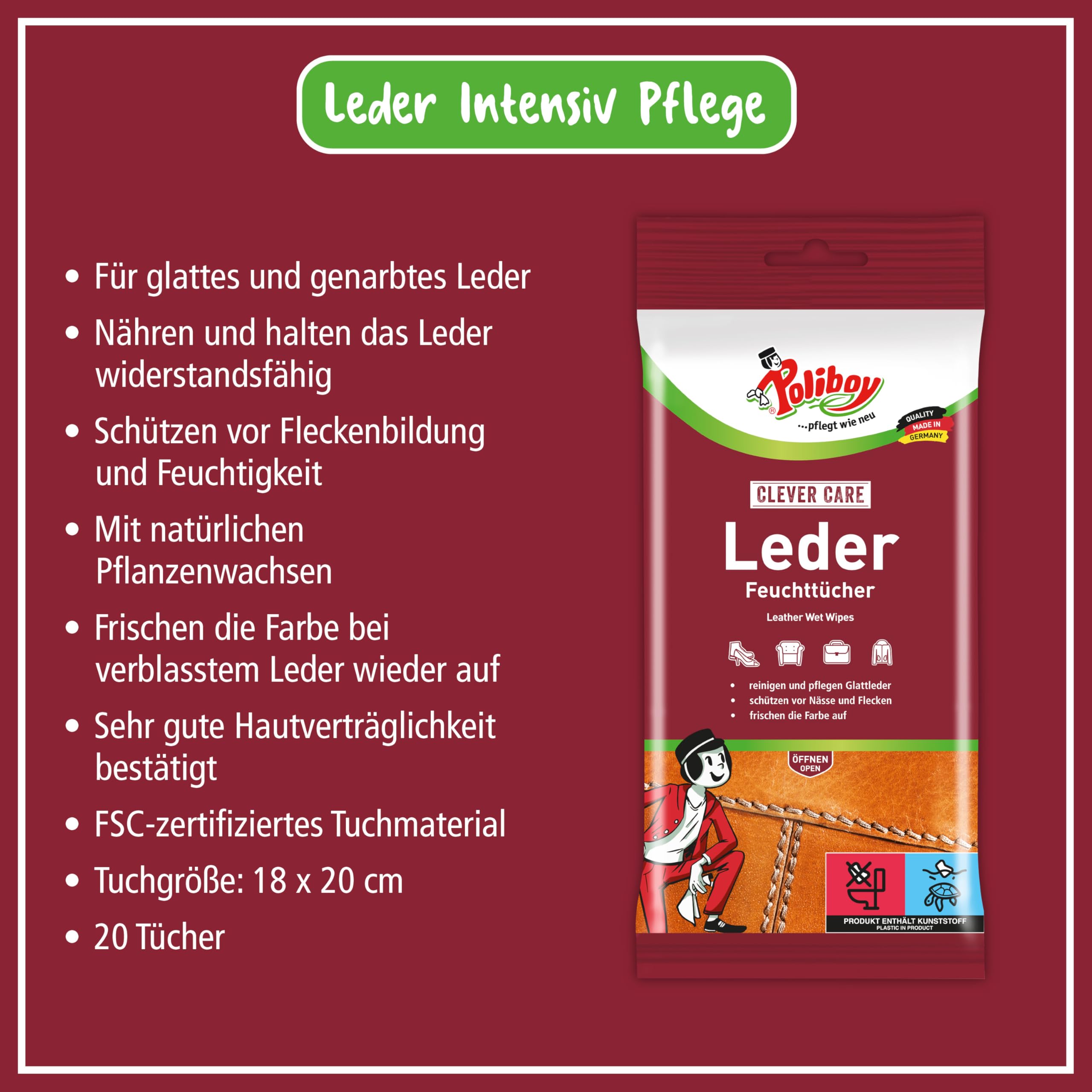 poliboy-leder-feuchtt-cher-5er-pack-5-x-20-t-cher-100-st-ck-f-r-glatt-und-kunstl image 6