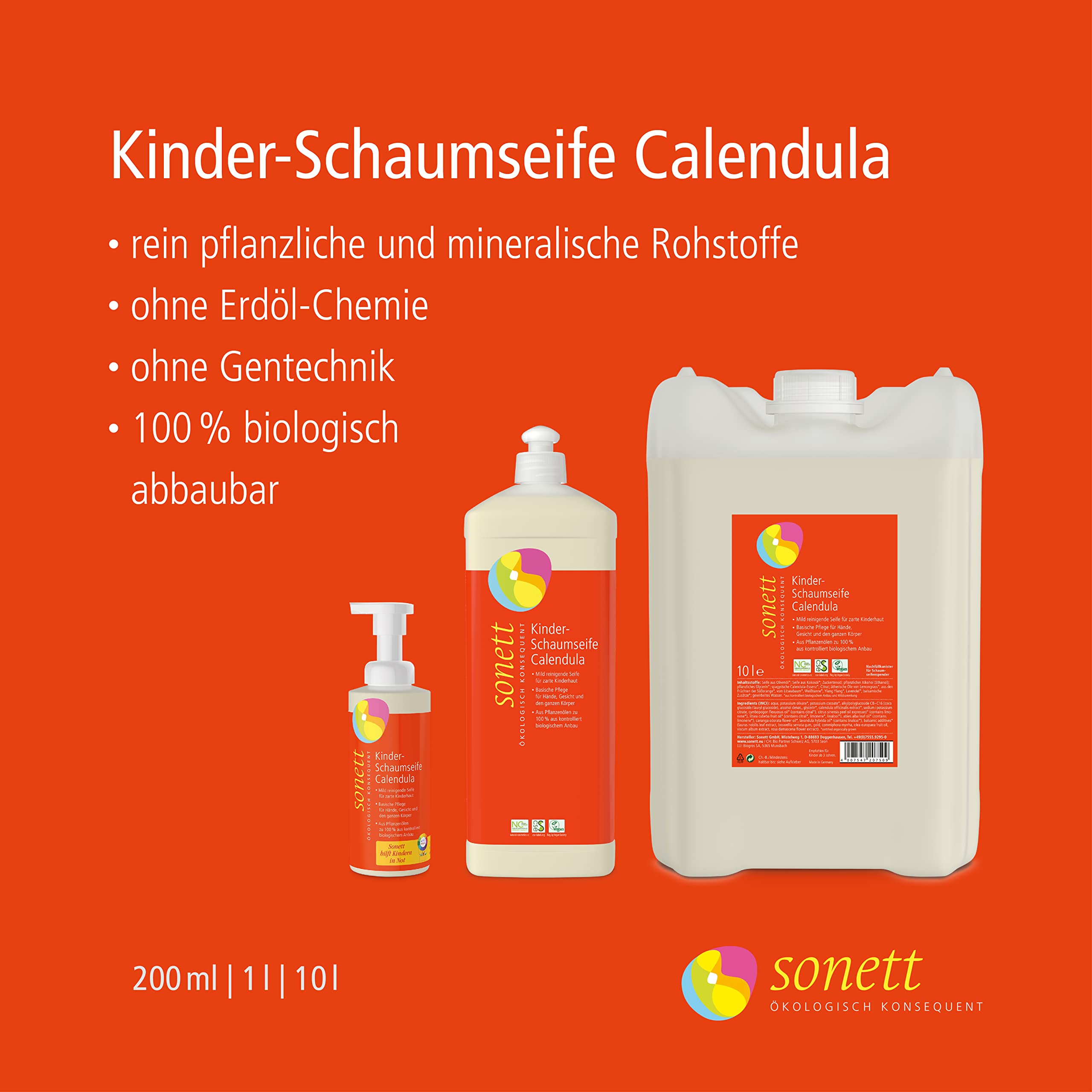 sonett-kinder-schaumseife-calendula-200-ml-milde-bio-schaumseife-f-r-zarte-kinde image 2
