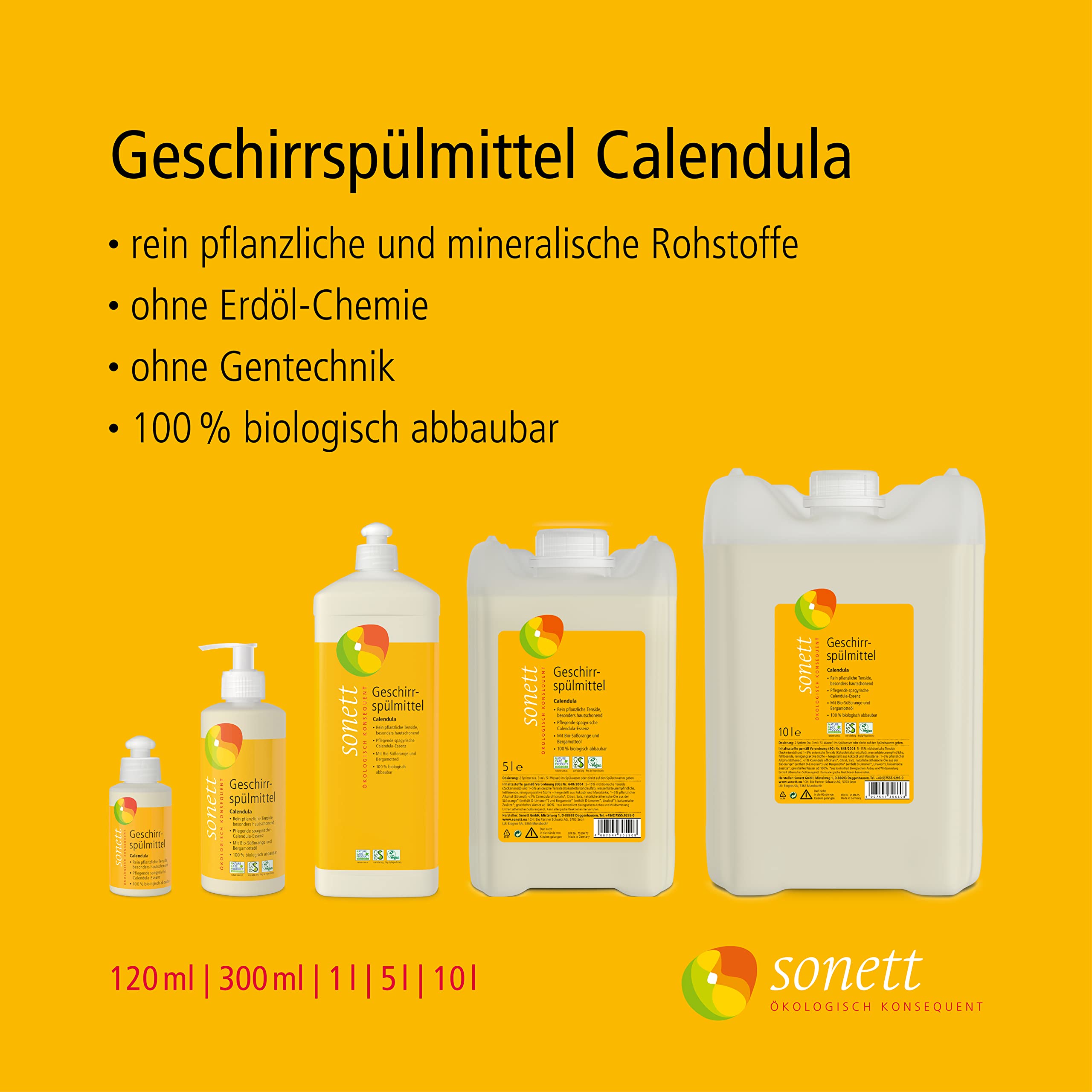 sonett-geschirrsp-lmittel-calendula-1-liter-hautschonendes-handsp-lmittel-mit-bi image 2